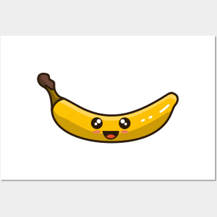 smile banana Posters and Art